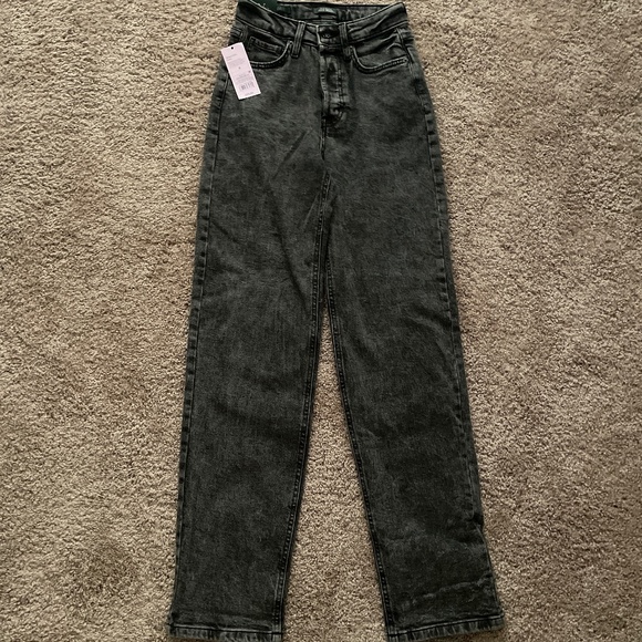 NWT - wild fable distressed black straight leg jean - Picture 1 of 2
